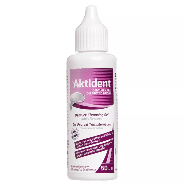 Гель Aktident Cleansing Gel для очистки съемных зубных протезов, 50 мл ...