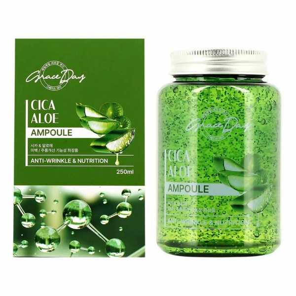 GRACE DAY Сыворотка для лица Cica Aloe Ampoule. 250 мл купить с