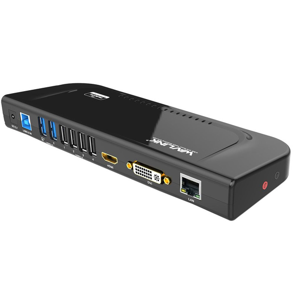 Универсальная док-станция Wavlink USB 3.0 Displaylink с поддержкой Dual ...