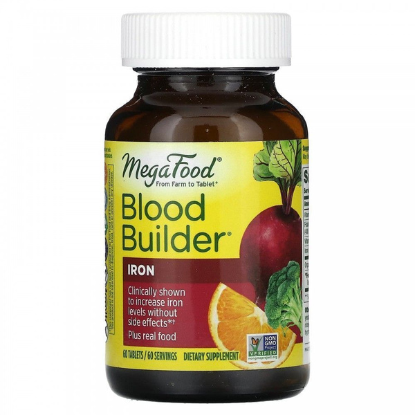 MegaFood, Blood Builder, 60 таблеток - купить с доставкой по выгодным ...