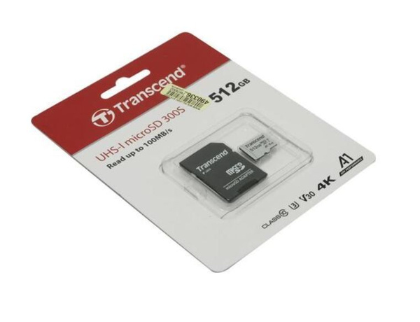 Карта памяти Transcend (Карта памяти MicroSD 512GB Class 10 U3 A1 ...