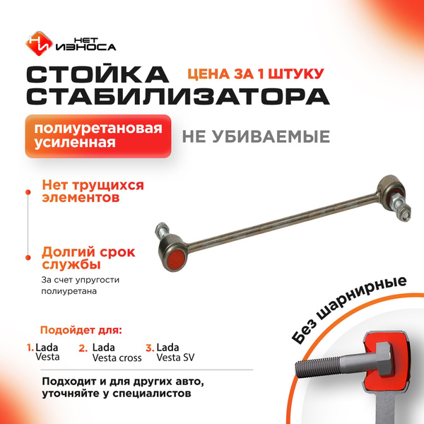 Стойка стабилизатора усиленная полиуретановая NL313-2 Lada Vesta, Лада ...