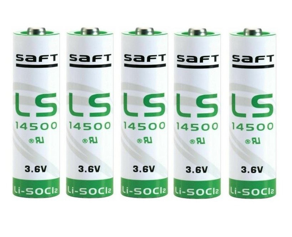 Saft Батарейка 14500, Литиевый тип, 3,6 В, 5 шт - купить с доставкой по ...