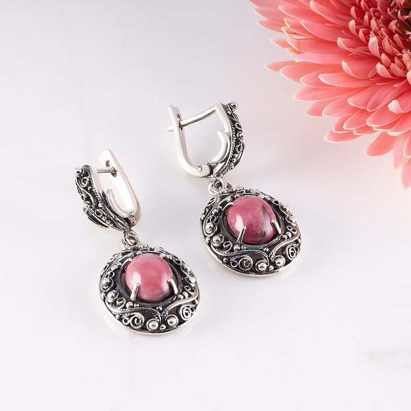 Milana Silver Серьги Серьги из серебра с родонитом - купить с доставкой ...