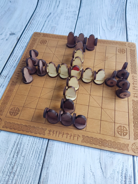 Настольная игра Тавлеи Хнефатафл скандинавская игра - купить с ...