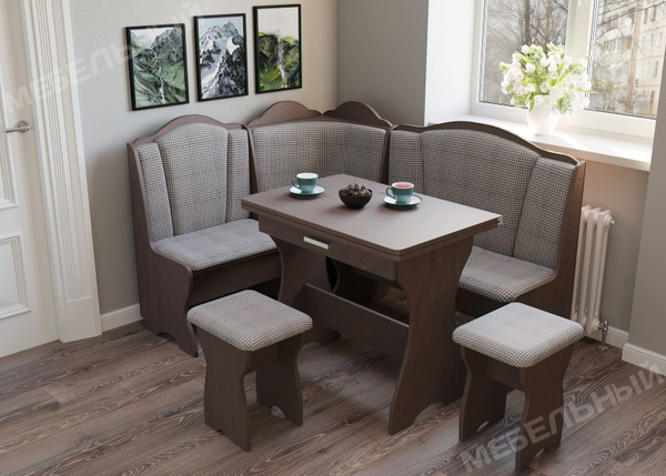 Кухонный уголок с ящиками для хранения, комплект мебели диван мягкий ...