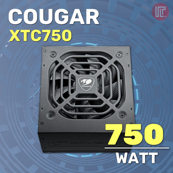 Блок питания COUGAR XTC750 80 PLUS, ATX, 750W, APFC 120mm, Black ...