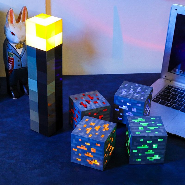 Купить Minecraft Факел Лампа Ночной Светильник Факел по выгодной цене в ...