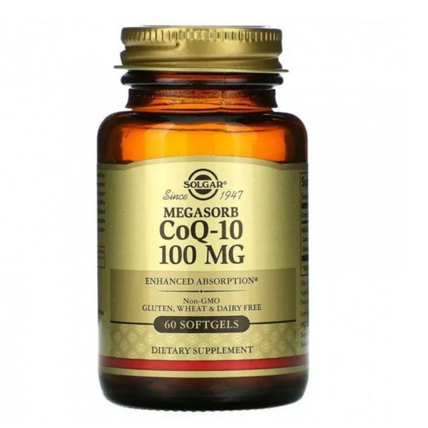 Solgar CoQ-10, 100 мг, 60 капсул / Коэнзим Q10 - купить с доставкой по ...