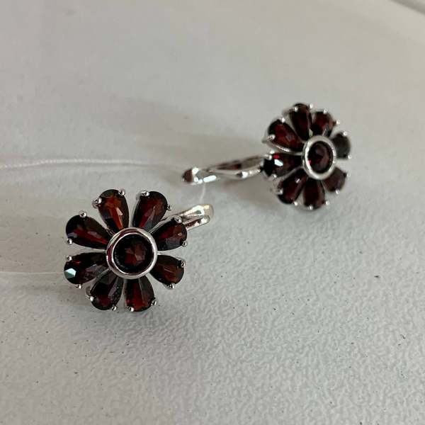 ROYAL GARNETS Серьги ювелирные Серебро родированное 925 пробы - купить ...