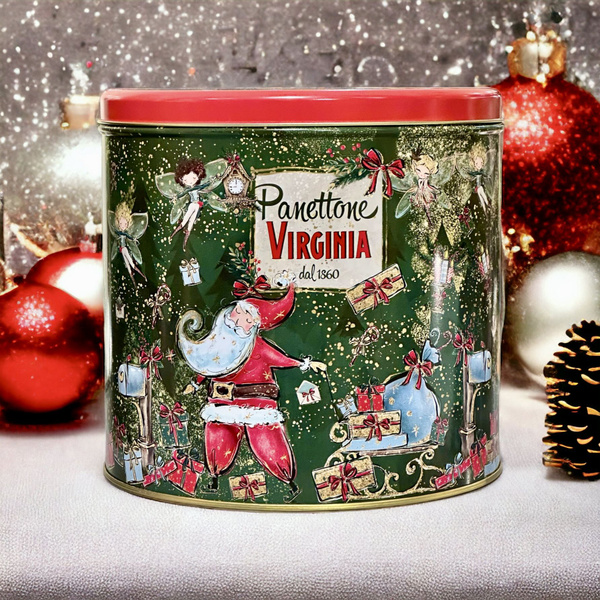 Кекс (кулич) классический в подарочной упаковке, Amaretti Virginia, 1 ...