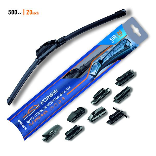 Щетка стеклоочистителя бескаркасная KORWIN Bayonet Arm - 50, крепление ...