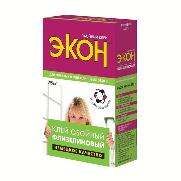 Клей обойный "Экон Флизелиновый" 470г /1/12/ 7902 - купить с доставкой ...