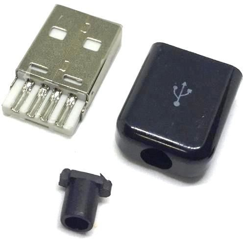 Штекер разборный коннектор под пайку на кабель USB2.0 тип A Premier 1 ...