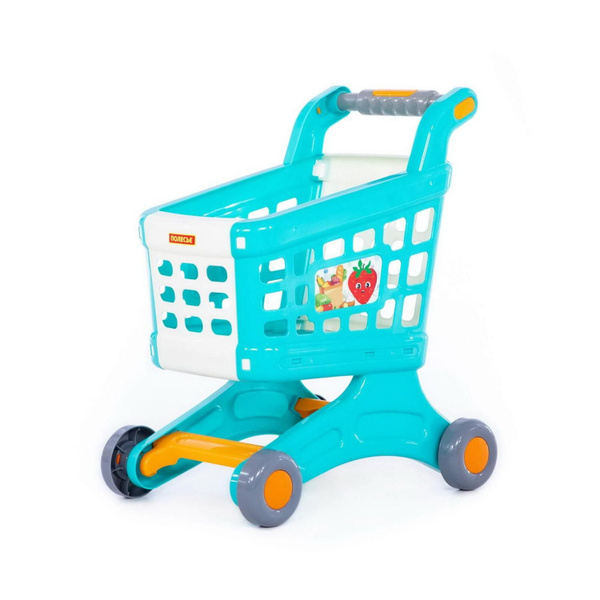 Игровой набор Полесье Тележка для маркета "Натали" бирюзовая - купить с ...