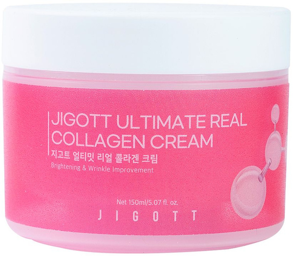 JIGOTT Крем для лица ГИАЛУРОНОВАЯ КИСЛОТА Ultimate Real Collagen Cream ...