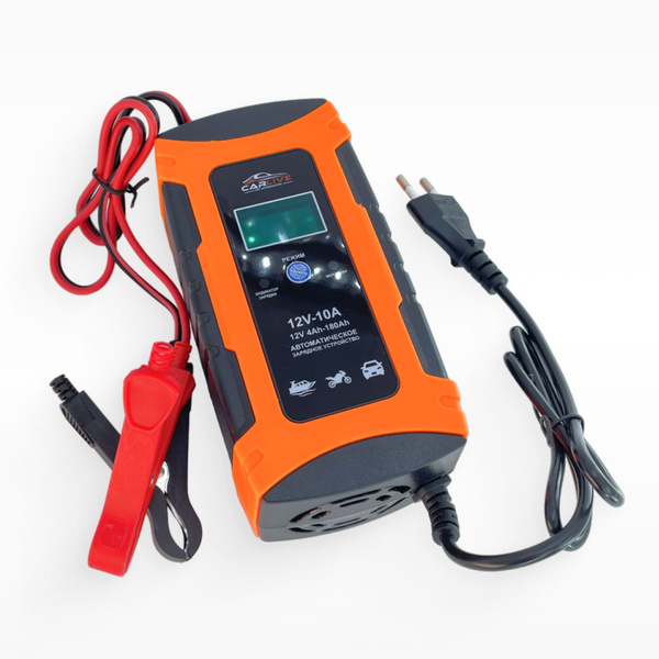 Импульсное зарядное устройство (12V 10A) для автомобилей и мотоциклов с ...