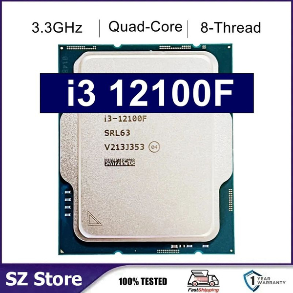 Процессор Intel Core i3 12-го поколения, OEM (без кулера), 4 яд., 3.3 ...