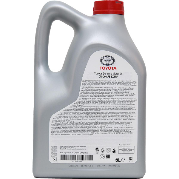 Масло моторное Toyota 0W-20 Синтетическое - купить в интернет-магазине ...