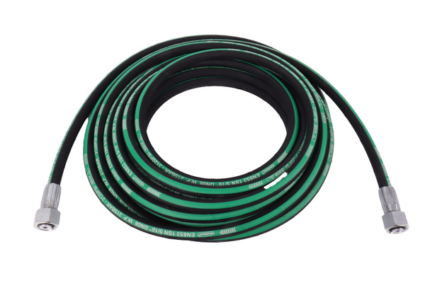 Шланг 250 бар для мойки высокого давления 15 м, диам 8мм, 1 оплет ...