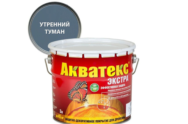 Защитно-декоративное покрытие для древесины Акватекс Экстра (3л ...