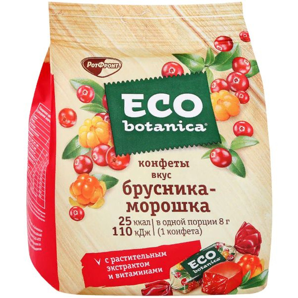 Конфеты ECO-BOTANICA вкус брусника-морошка, 200г - купить с доставкой ...