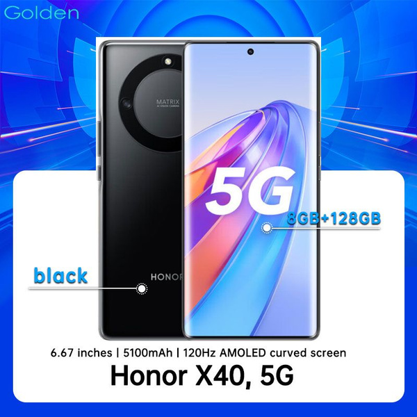 Смартфон Honor Хонор Х40 128 ГБ 8 ГБ Черный OLED/AMOLED 2 SIM купить c ...