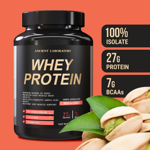 Протеин сывороточный изолят без лактозы, Whey Isolate 908 гр, 30 порций ...