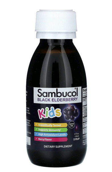 Sambucol Kids, сироп из черной бузины для детей от 2 лет, 120мл ...