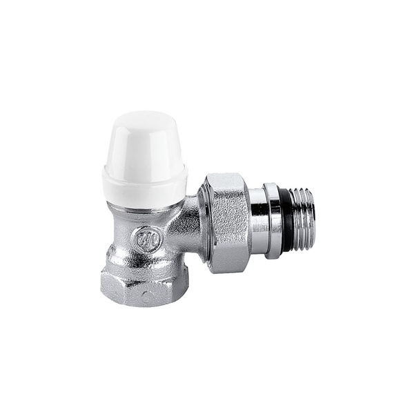 Кран для радиатора отопления угловой запорный 3/4" CALEFFI для стальных ...
