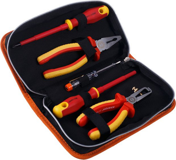 Набор для электромонтажных работ Кратон DE-02/05 (6 инструментов) / из ...