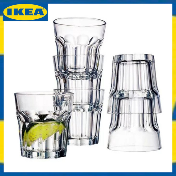 Набор стаканов для глинтвейна, для воды IKEA "Граненый", 270 мл купить ...