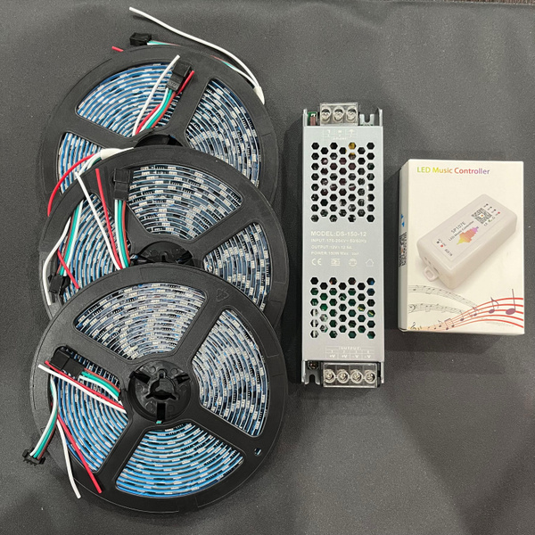 Светодиодная лента, 12В, IP65, 60 LED/m комплект влагозащищенный ...