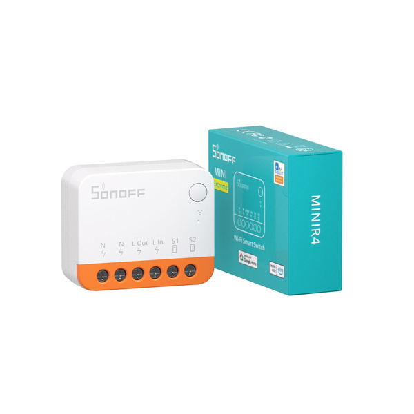 Sonoff MiniR4 - wi-fi модуль для умного дома. /Модель Sonoff Mini R4 со ...