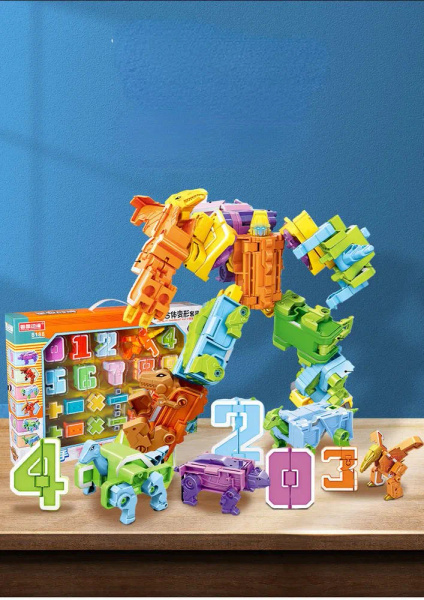 Трансботы ЦИФРОЗАВР / Набор 10 цифр-трансформеров для создания ...