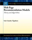 Web Page Recommendation Models. Theory and Algorithms - Sule G. Nd Z. G. D. C., Sule Gunduz-Oguducu