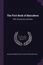 The First Book of Maccabees. With Introduction and Notes - William Fairweather, John Sutherland Black