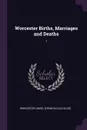 Worcester Births, Marriages and Deaths. 1 - Mass [from old catalog] Worcester