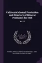 California Mineral Production and Directory of Mineral Producers for 1935. No.112 - Henry H. b. 1894 Symons