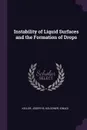 Instability of Liquid Surfaces and the Formation of Drops - Joseph B Keller, Ignace Kolodner