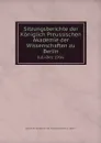 Sitzungsberichte der Koniglich Preussischen Akademie der Wissenschaften zu Berlin. Juli-Dez 1916 - Deutsche Akademie der Wissenschaften zu Berlin