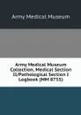 Army Medical Museum Collection, Medical Section II/Pathological Section I Logbook (MM 8755) - Army Medical Museum