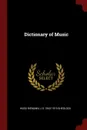 Dictionary of Music - Hugo Riemann, J S. 1843-1919 Shedlock