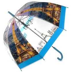 Стильный дизайн, удобная ручка, прозрачные вставки - без такого зонтика-трости не обойдется ни один выход в  ...