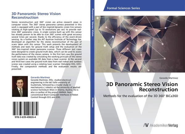 Обложка книги 3D Panoramic Stereo Vision Reconstruction, Gerardo Martinez