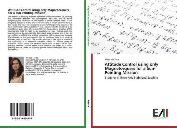 Обложка книги Attitude Control using only Magnetorquers for a Sun-Pointing Mission, Alessia Mauta