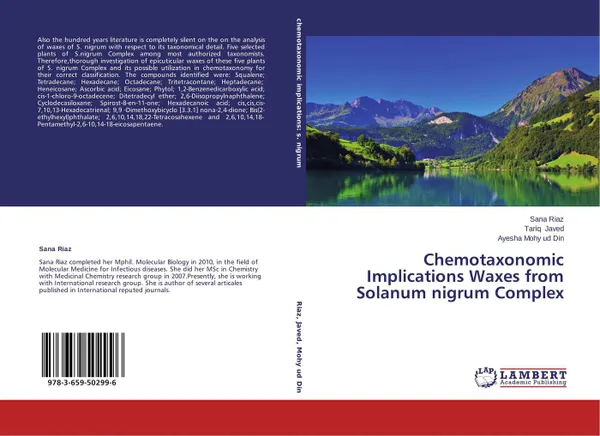 Обложка книги Chemotaxonomic Implications Waxes from Solanum nigrum Complex, Sana Riaz,Tariq Javed and Ayesha Mohy ud Din