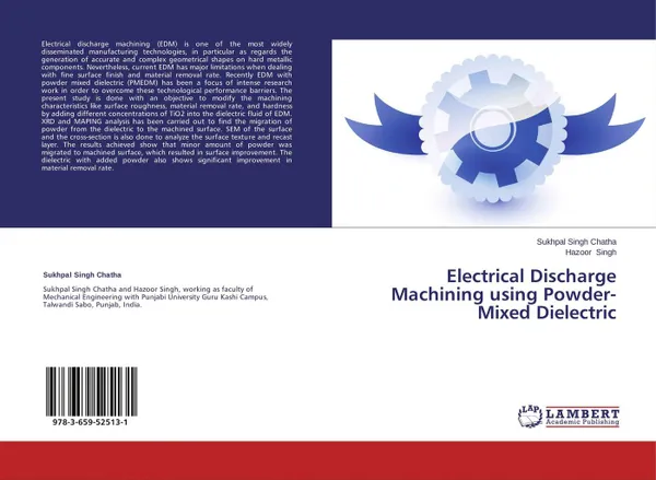 Обложка книги Electrical Discharge Machining using Powder-Mixed Dielectric, Sukhpal Singh Chatha and Hazoor Singh