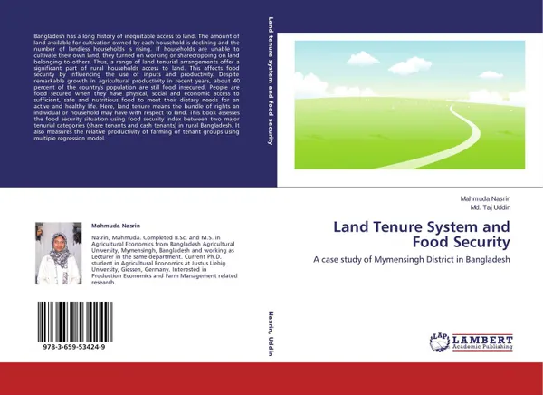 Обложка книги Land Tenure System and Food Security, Mahmuda Nasrin and Md. Taj Uddin