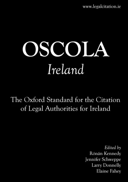Обложка книги OSCOLA Ireland, Rónán Kennedy